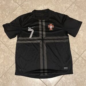 2013 Portugal Away Cristiano Ronaldo Soccer Jersey Football [M] AUTHENTIC Cracks